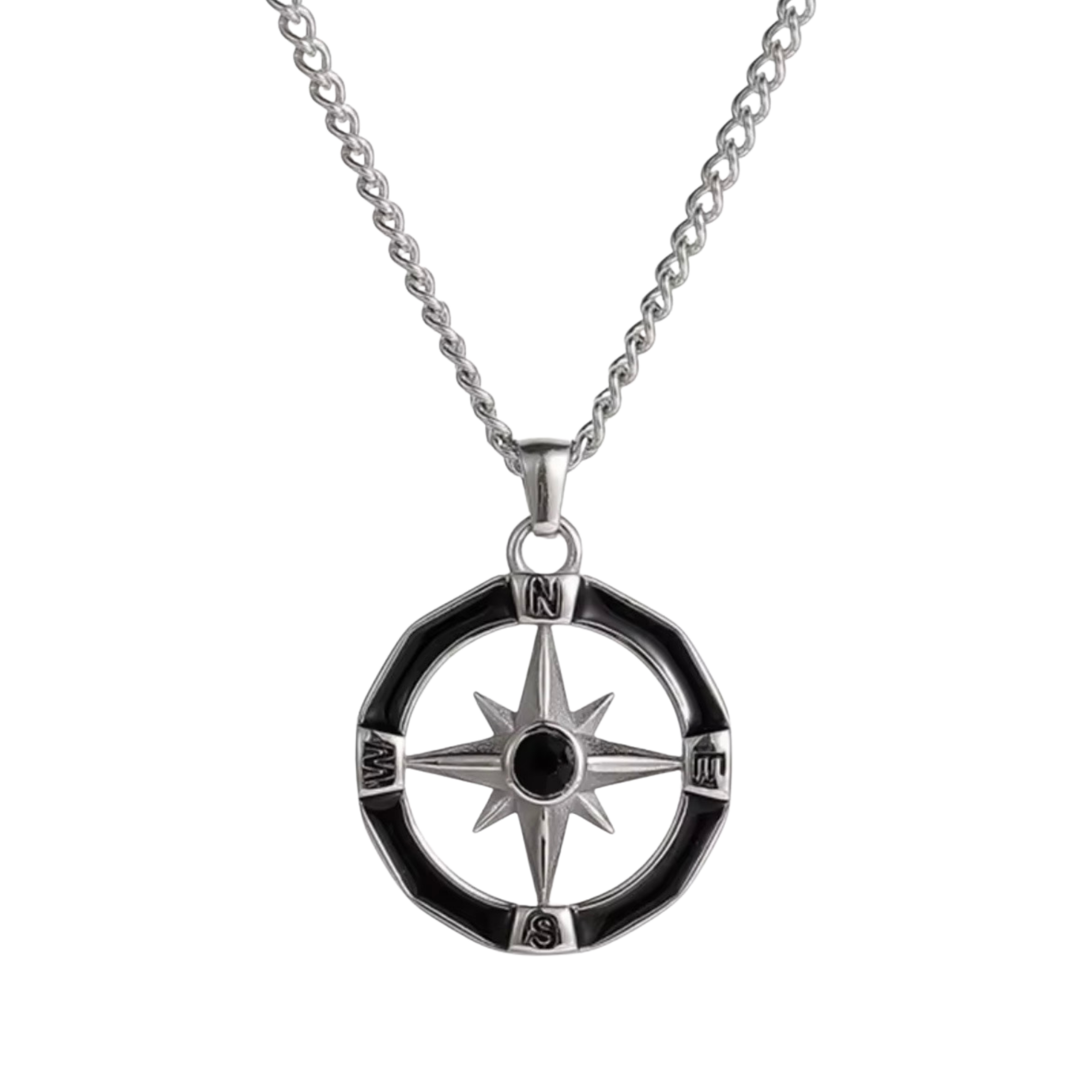 Compass - Silver + Black