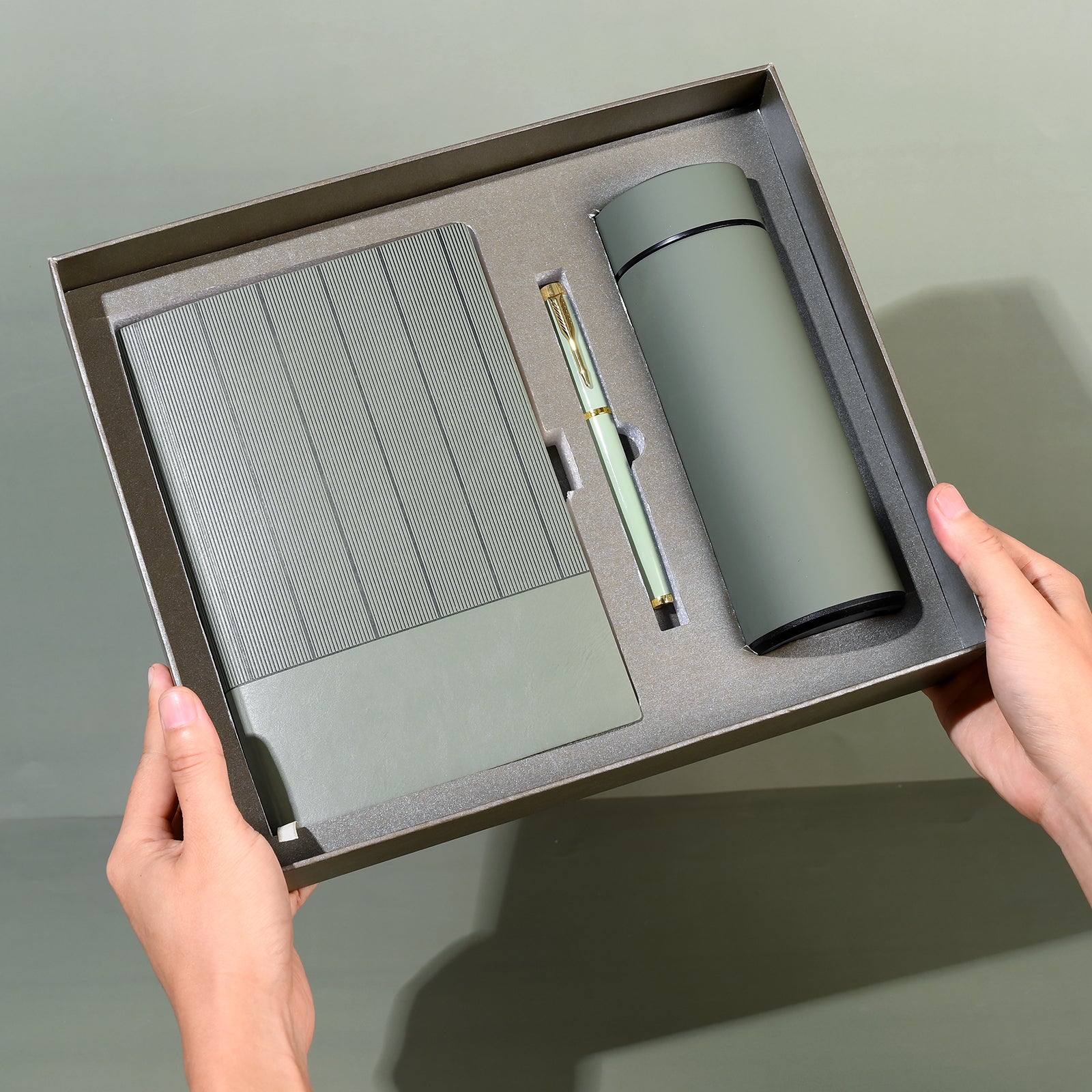 Notebook Gift Set with Water Bottle & Pen