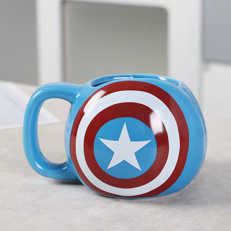 3D Cartoon Anime Ceramic Mug – Superhero Design